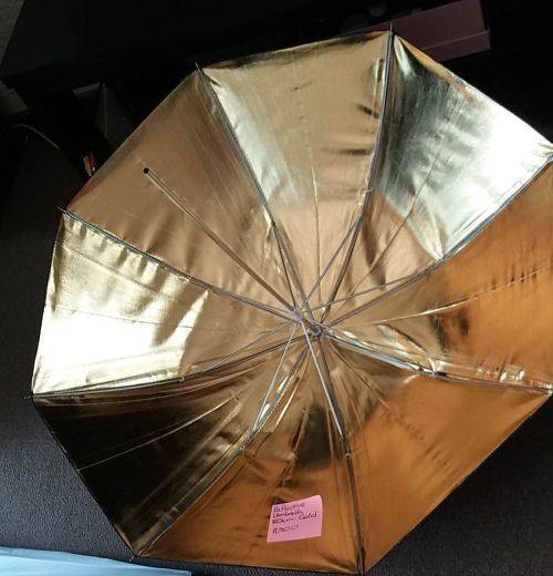 Reflective umbrella Gold 80cm
