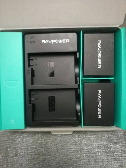 RAVPower Dual 1100mAh Canon LP-E8 Replacement Battery Charger Set