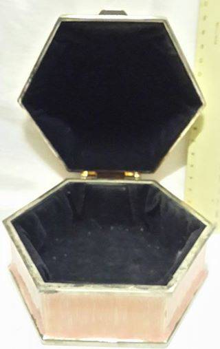 Enamel jewelry box - lined