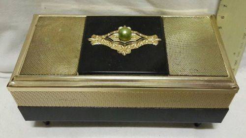 Amazing vintage Art Deco musical jewelry box