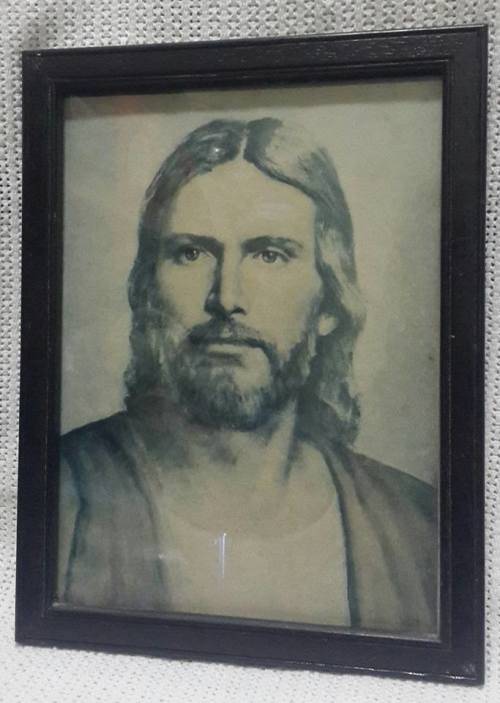 Framed Jesus Picture 320x240mm