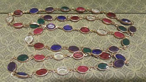 Beautiful colored long neclace