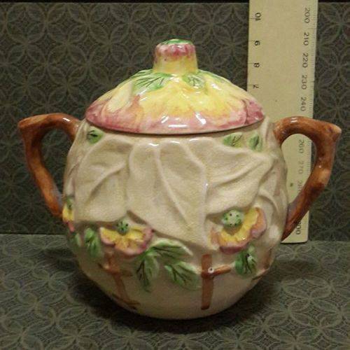 `Beech` Brentleigh Ware Staffordshire England pot with lid and handles pottery