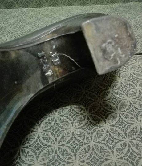 Antique Jennings Brothers Shoe pin cushion 1247!! A Find!!