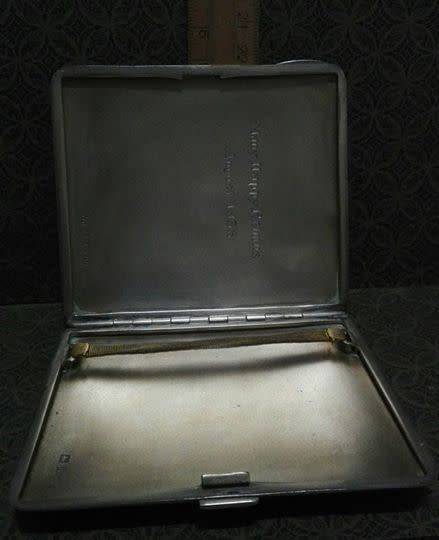 Hallmarked silver cigarette case!