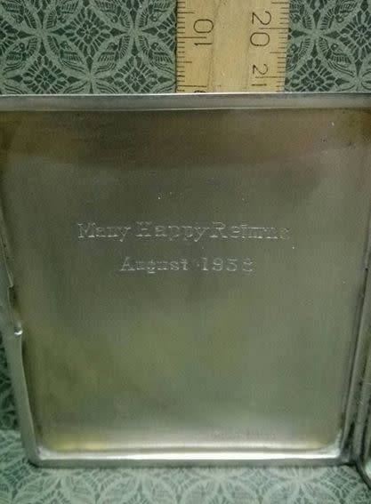 Hallmarked silver cigarette case!