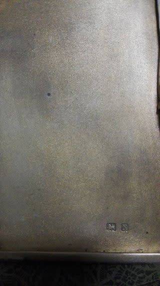 Hallmarked silver cigarette case!