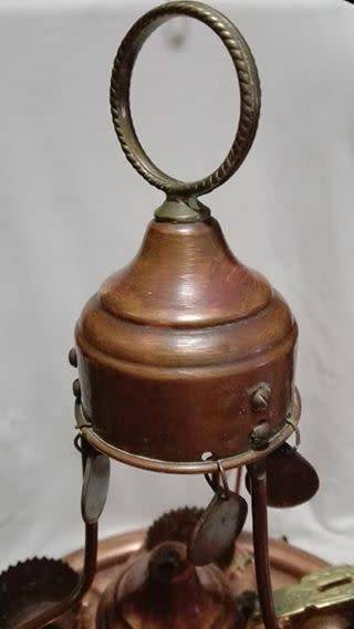 Copper Turkish coffee set - see pics