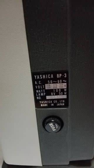 Vintage Untested 1970 YASHICA 8P3-RS Film Movie Projector In Original Case