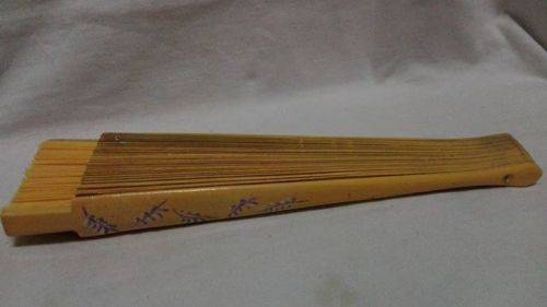Painted Wooden hand fan