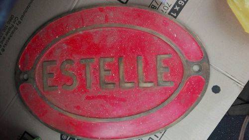 South African Railway Loco name - Solid brass! 10kg! 525x365