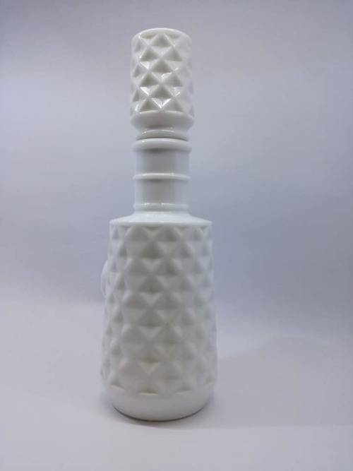 Lovely vintage milk glass bottle - LOOK!!