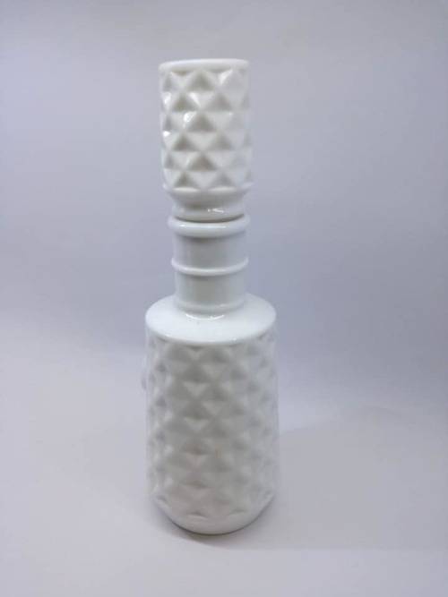 Lovely vintage milk glass bottle - LOOK!!