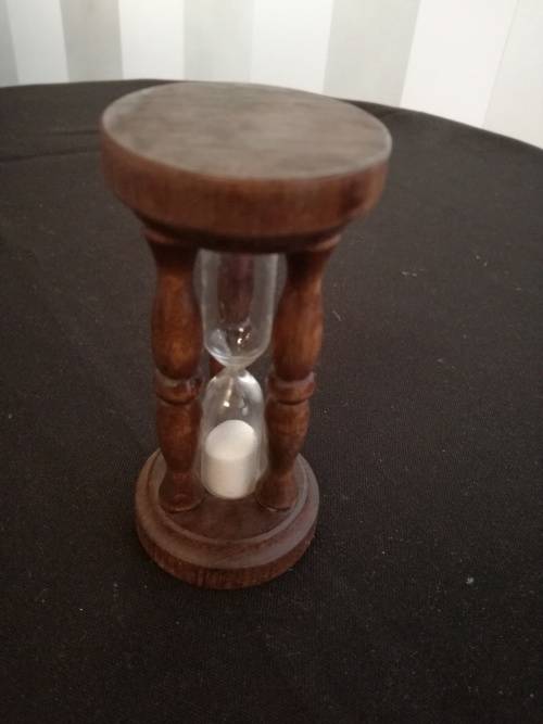 Vintage wooden egg timer/game timer