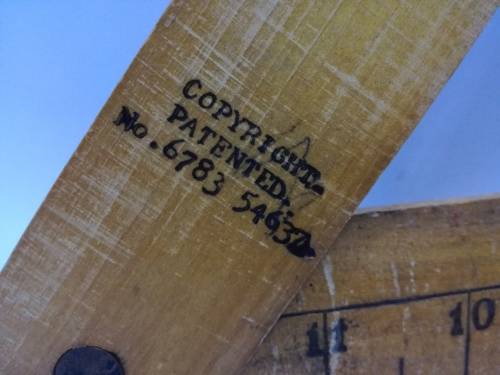 Vintage McCabe Faultless System of Cutting Dressmaking / Tailoring Wooden Ruler