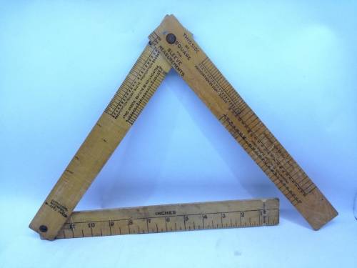 Vintage McCabe Faultless System of Cutting Dressmaking / Tailoring Wooden Ruler