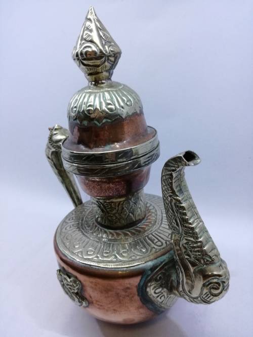 ORNATE Copper/Brass DRAGON TEAPOT Persian Repousse DALLAH coffee/Tea Pot