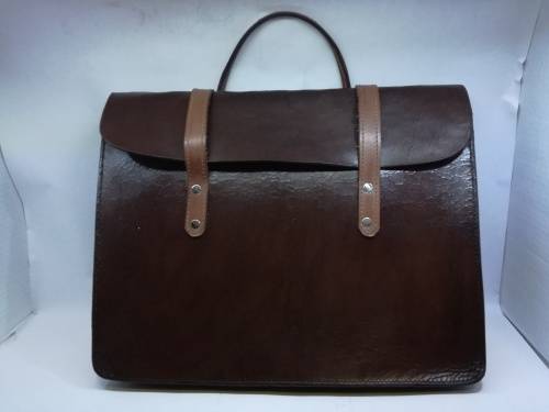 Leather sheet music carry case