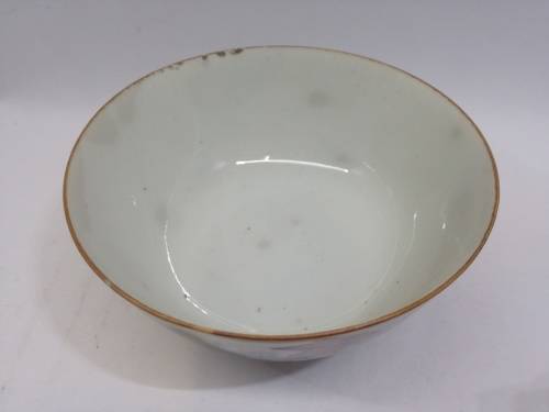 Soup/rice Bowl with fish picture - looks really old but has no markings