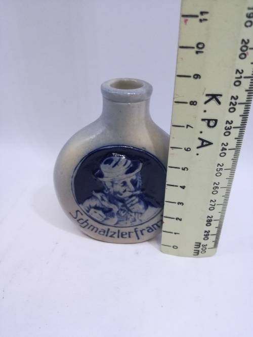 COBALT STONEWARE GERMAN SNUFF BOTTLE SCHMALZLERFRANZL BERNARD REGENSBURG