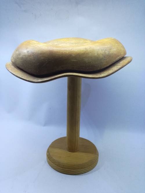 Vintage wooden hat makers stand