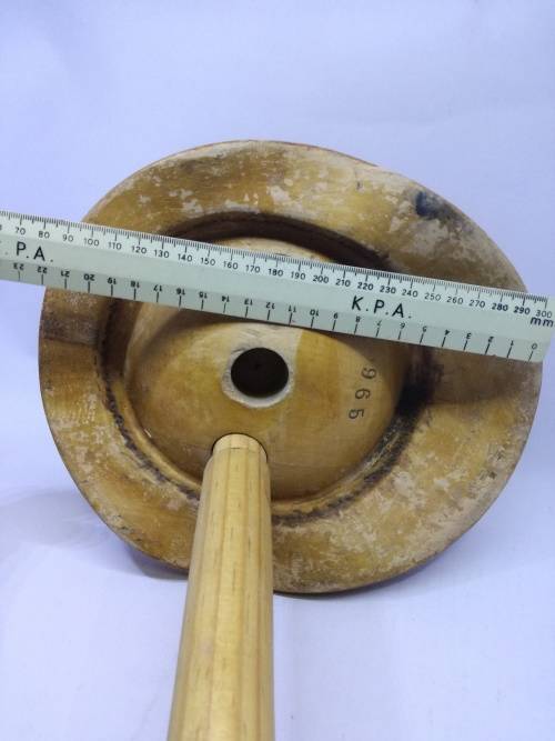 Vintage wooden hat makers stand