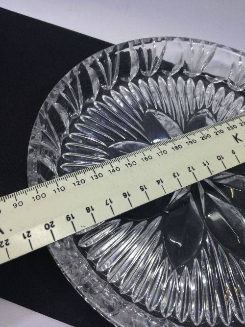 Stunning heavy glass bowl