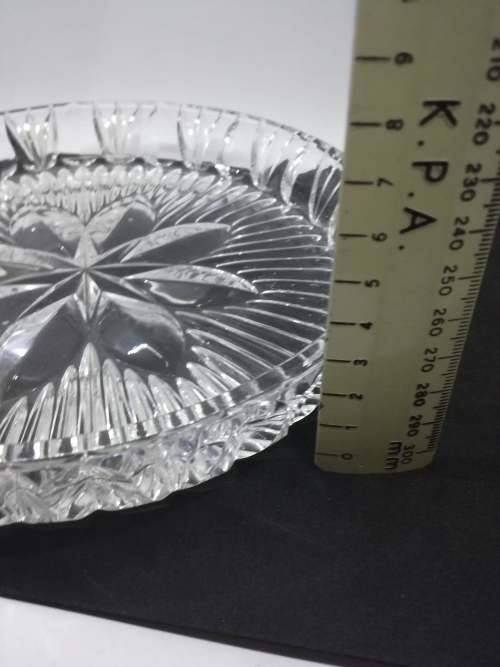 Stunning heavy glass bowl