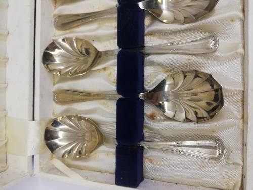 Box set of spoons Sheffield Sepelia England