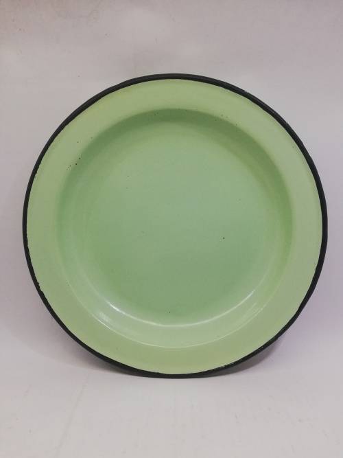 Enamel plates Green heavy enamel