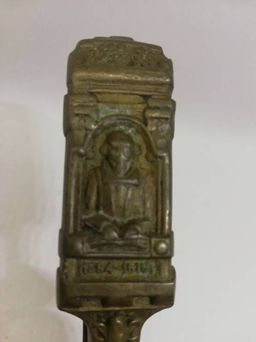 Vintage heavy brass Shakespeare 1564-1616 Nutcracker