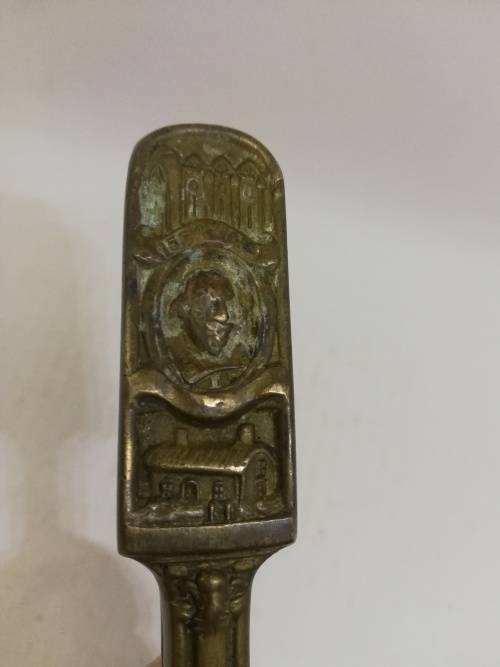 Vintage heavy brass Shakespeare 1564-1616 Nutcracker
