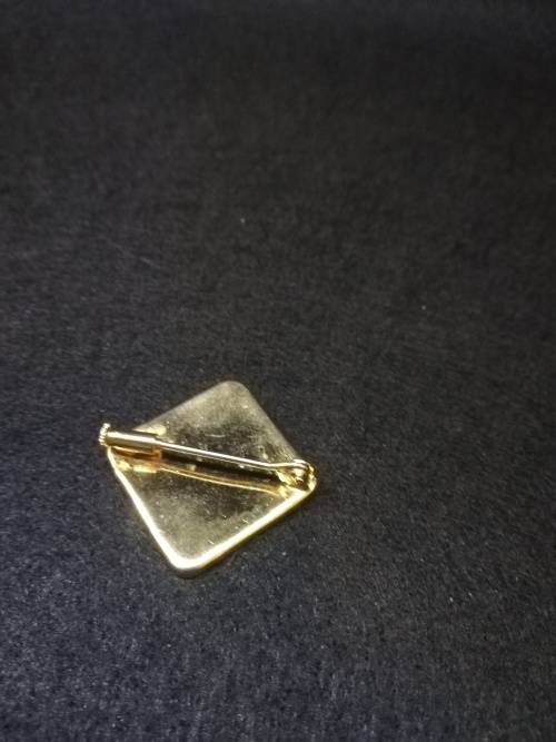 FINE MADE VINTAGE  TOLEDO DAMASCENE COSTUME BROOCH