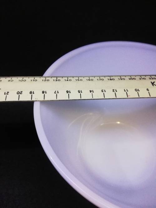 Milk glass mixing bowl