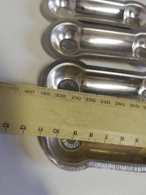 Nutbrown vintage Eclair cases/forms 1950