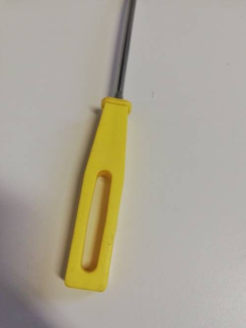 Vintage Skyline chrome fork with yellow handle