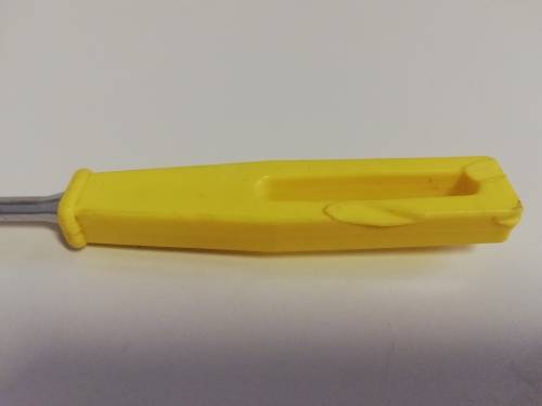 Vintage Skyline chrome fork with yellow handle