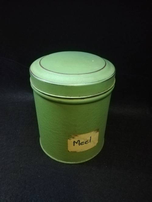 Vintage Tala storage tin - hinged lid