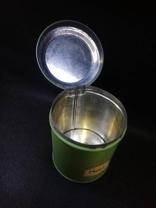 Vintage Tala storage tin - hinged lid