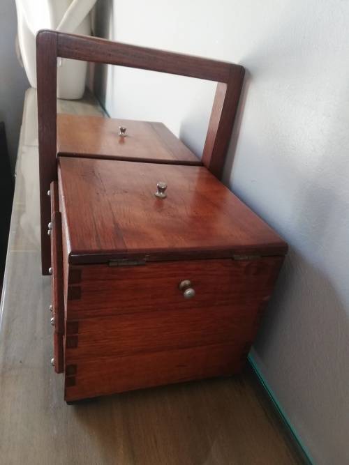 Wooden 3 tier fold out box