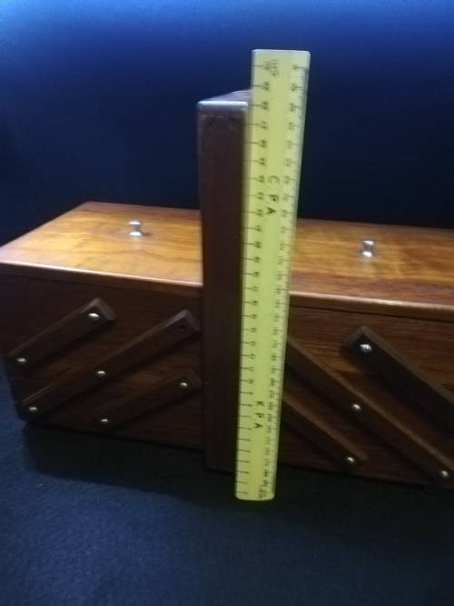 Wooden 3 tier fold out box