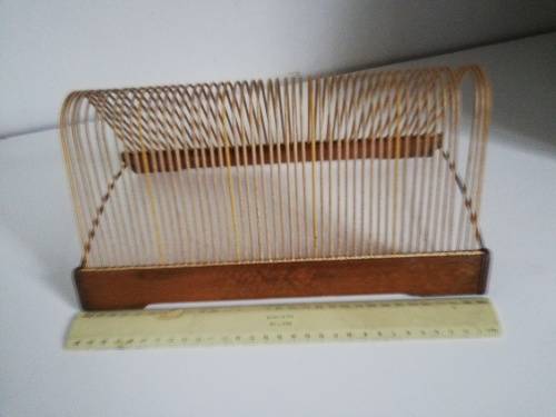 Vintage record storage rack