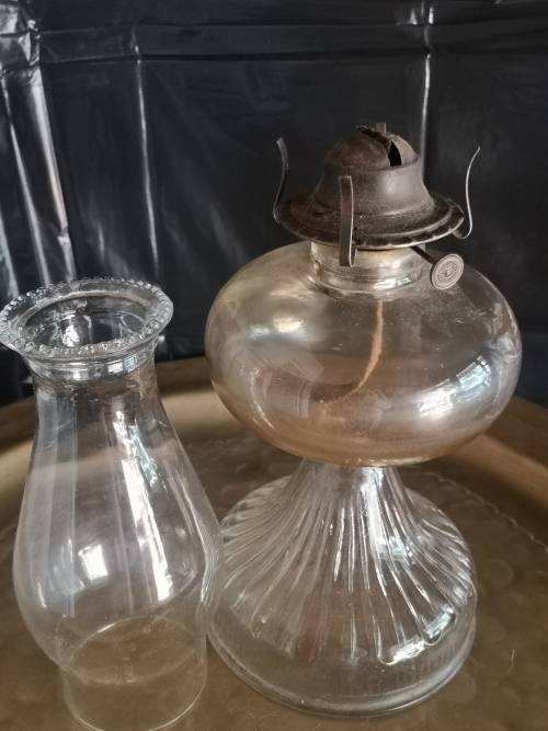 Gorgeous old oil lamp