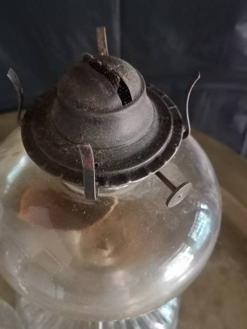 Gorgeous old oil lamp