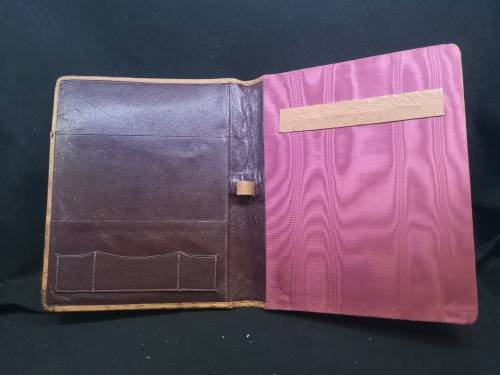 Genuine Ostrich leather folder