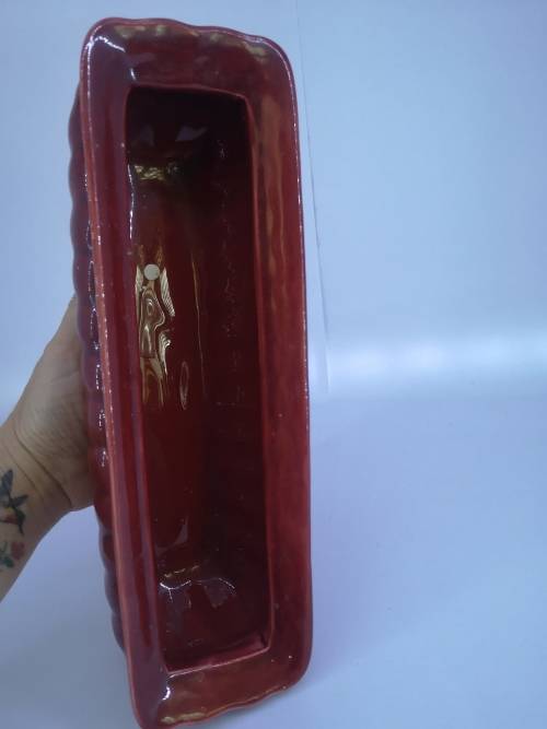 Maroon vase