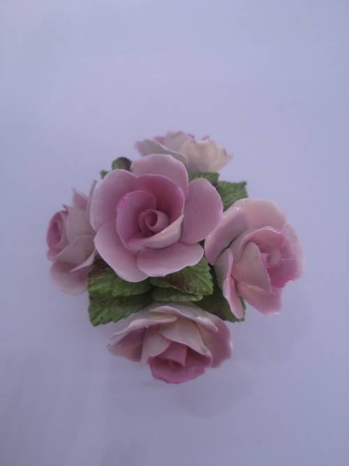 Vintage Royale Stratford Fine Bone China Flower Basket Bouquet