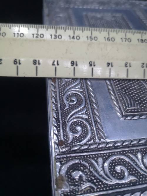 Indian handmade metal covered jewelry box