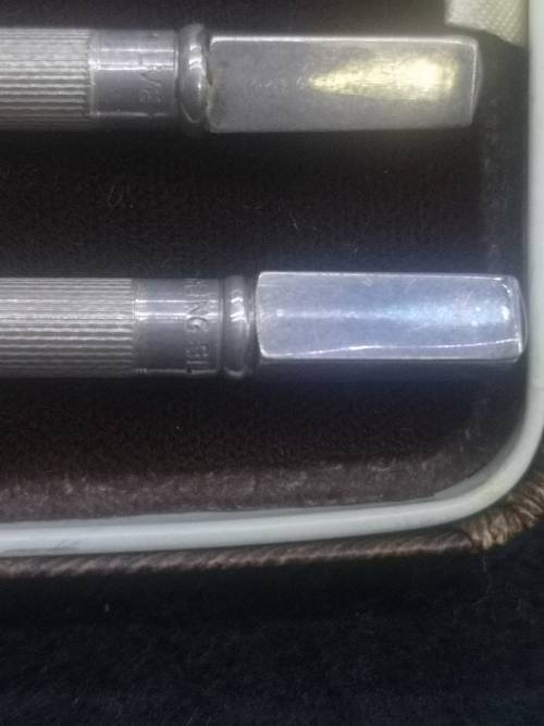 Vintage English sterling silver Bridge pencils boxed