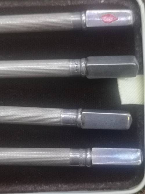 Vintage English sterling silver Bridge pencils boxed
